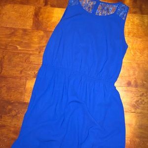 Semi-formal blue dress